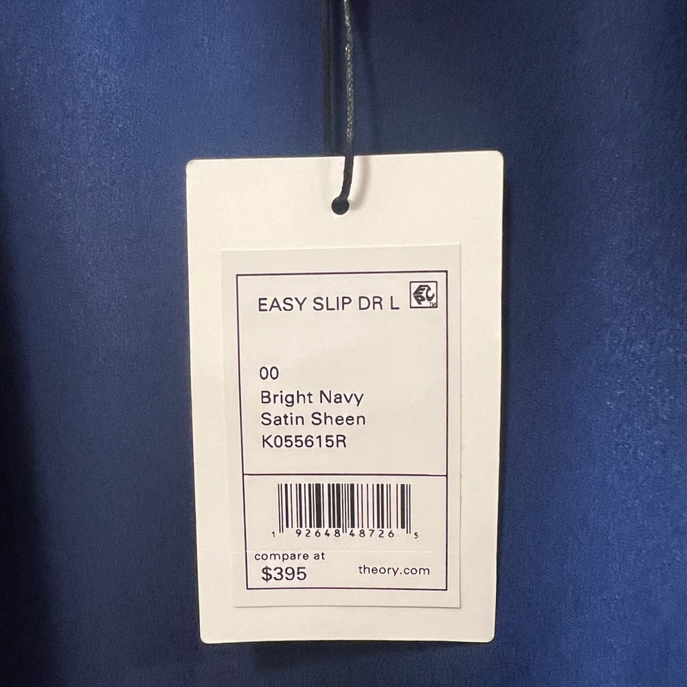 NWT Theory Easy Slip Dress In Satin - Picture 3 of 8